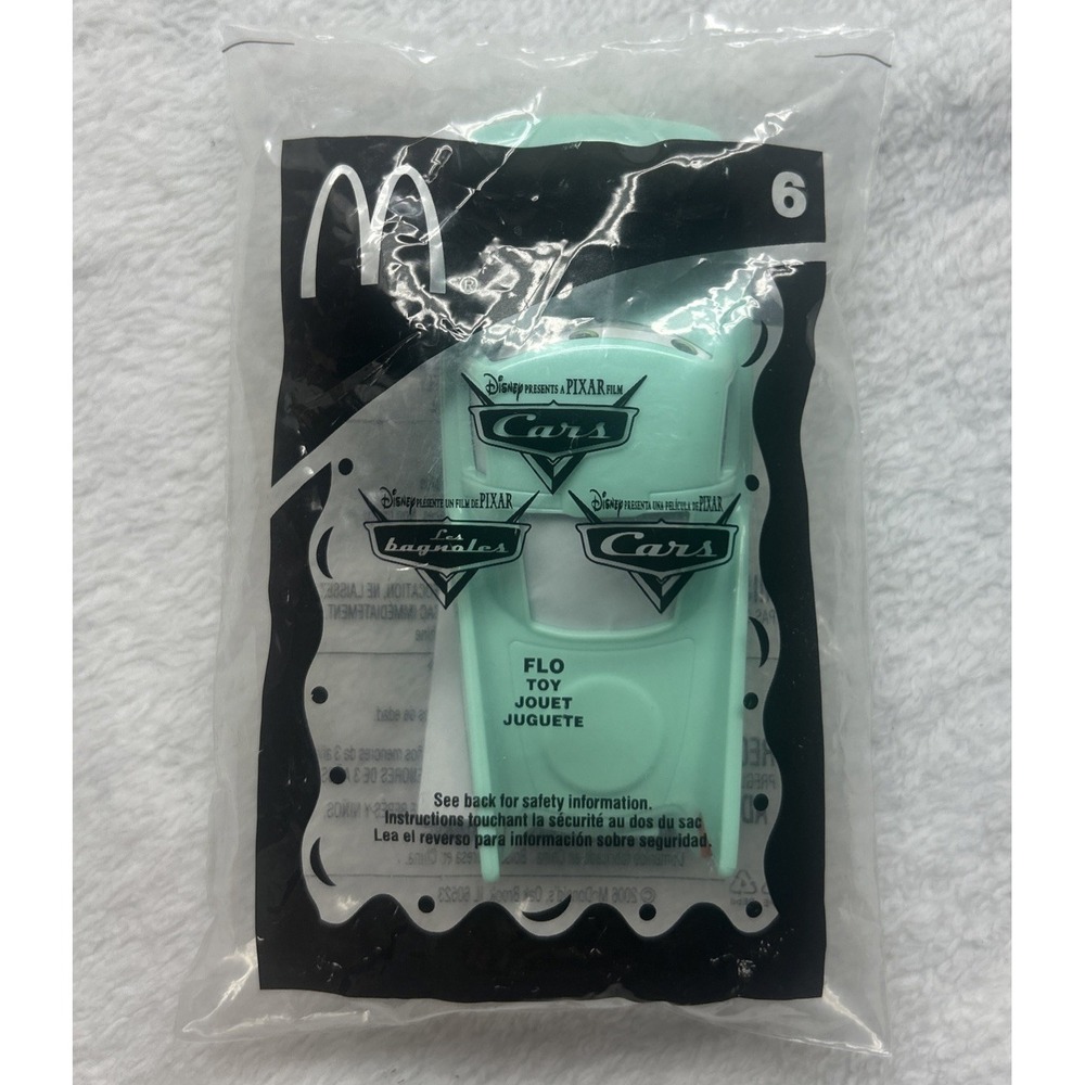 Vintage 2006 McDonald's Happy‎ Meal Toy Disney Pixar Cars #6 Flo